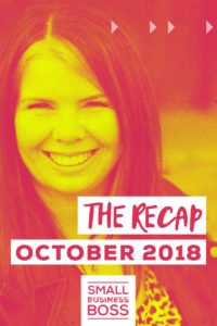 October 2018 recap