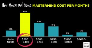how much did your mastermind cost