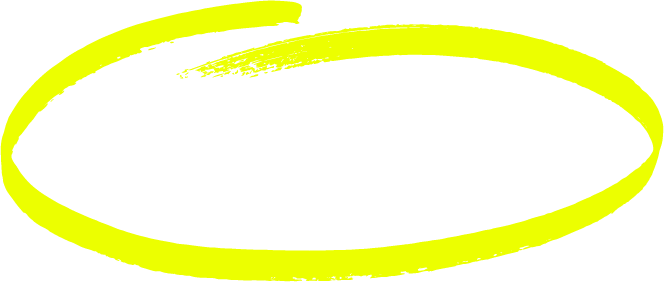 hand drawn yellow circle